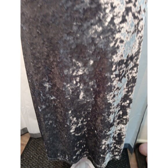 Mossimo Crushed Velvet Slip‎ Dress Lace Trim Midi Adjustable 90s Style XS - Picture 3 of 9